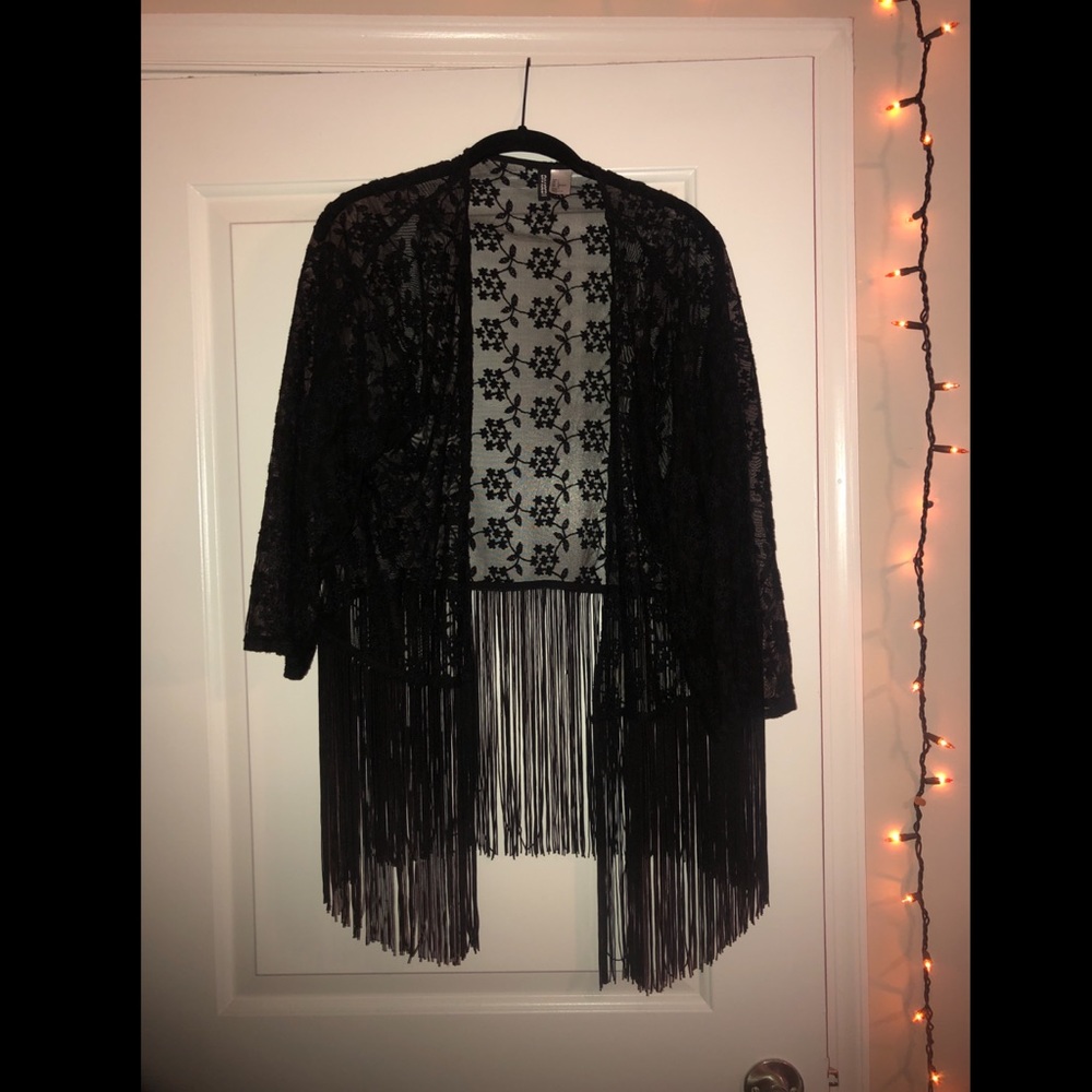 H&M Mesh Floral Kimono
